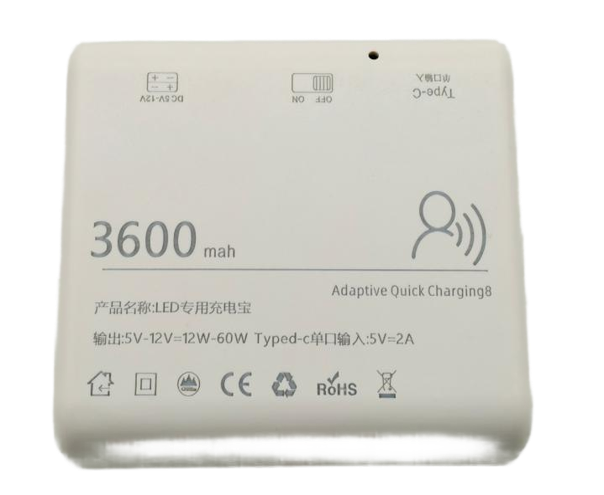 Sensörlü Led Powerbank – 3600mAh