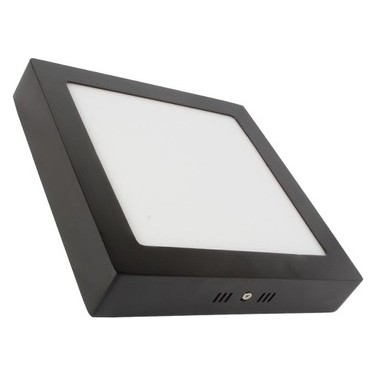 18W 21cm-Kare Sıva Üstü Panel Siyah Kasa