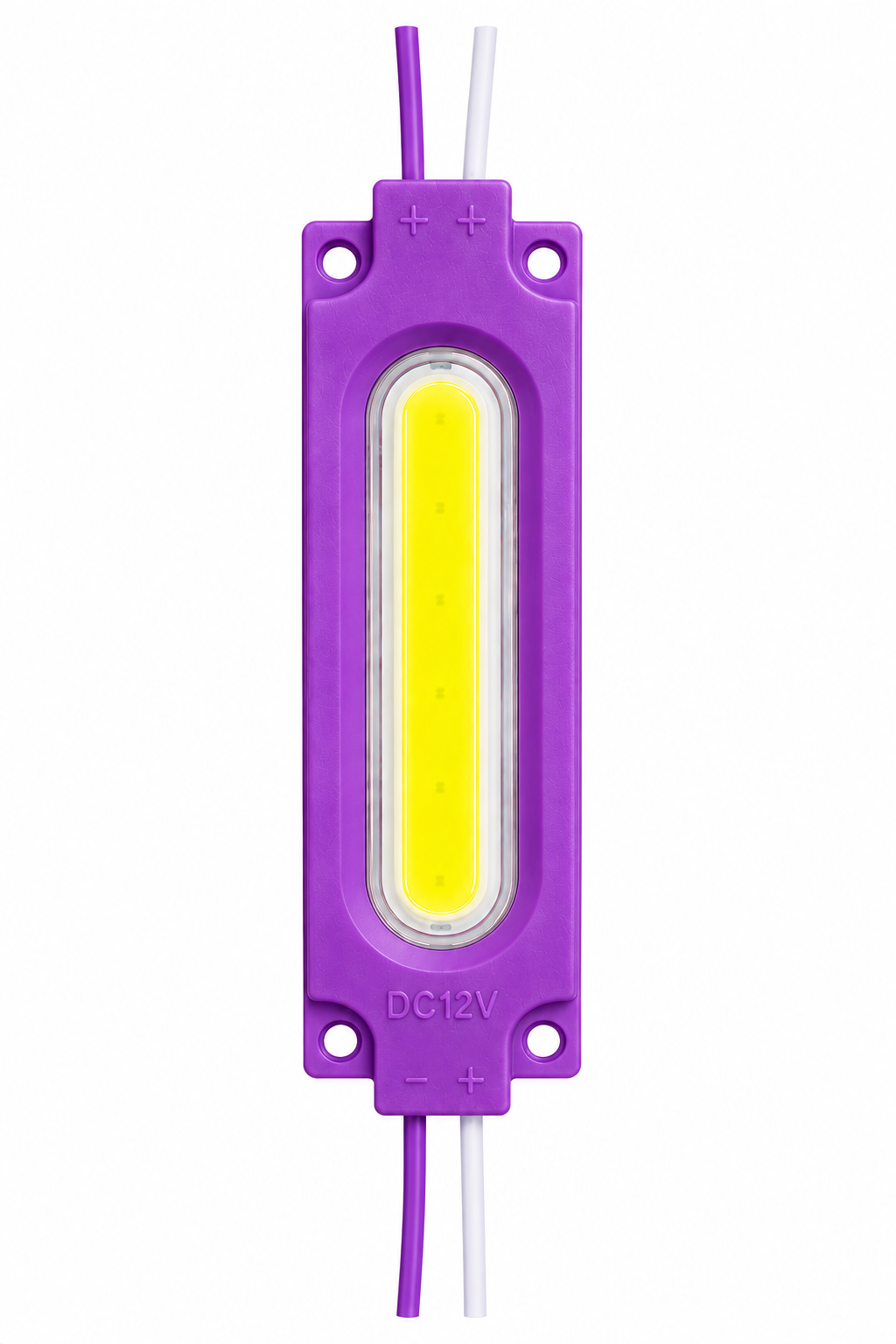 LED module 12V Long With lens COB 2W-Purple